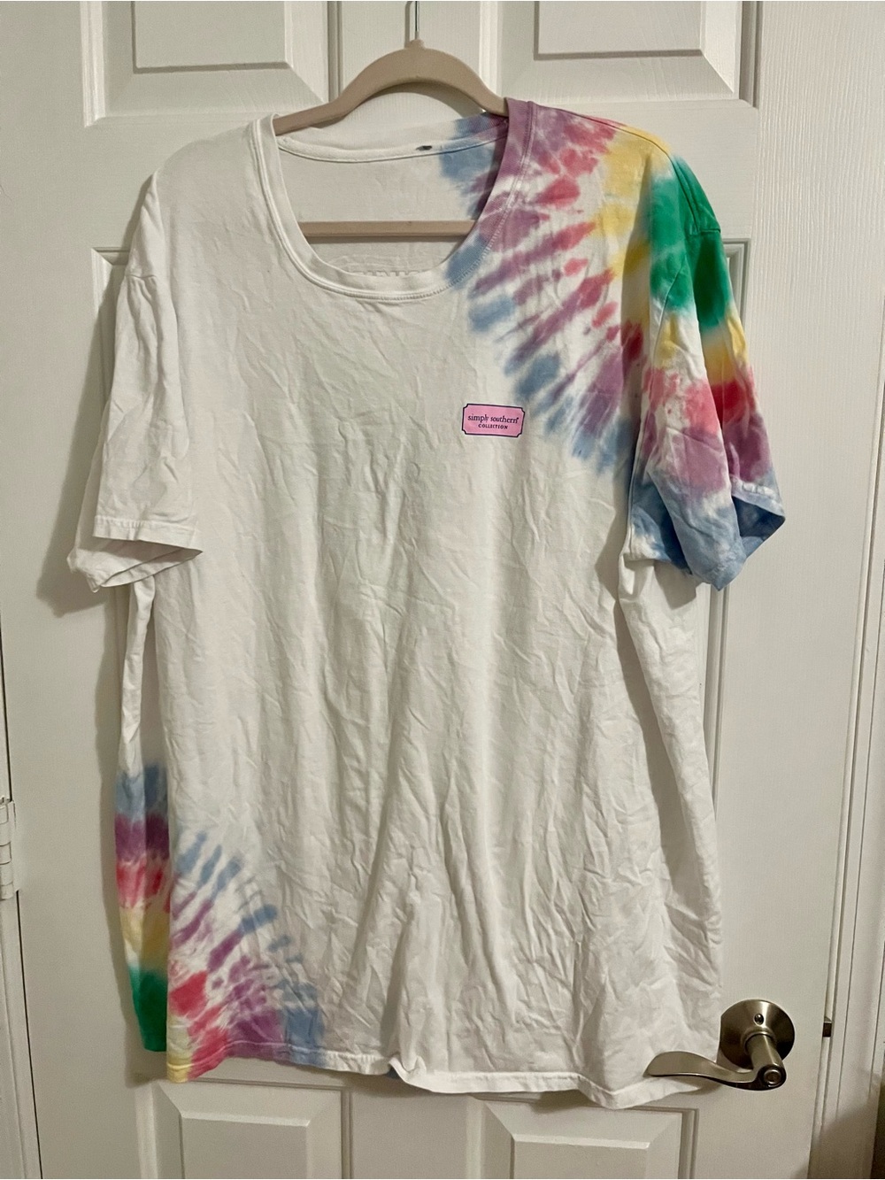 Simply Southern Tie-Dye Short Sleeve Tee - Beach Dog Cowgirl Size XXL